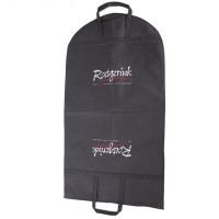 Wholesale custom Recyclable luxury black nonwoven garment bag