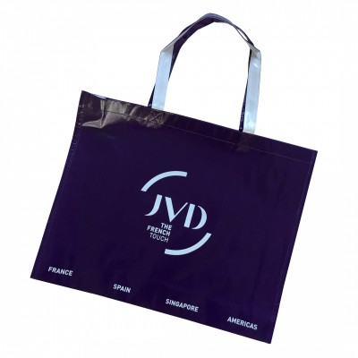 Customized new advertising gloss laminated euro tote bags